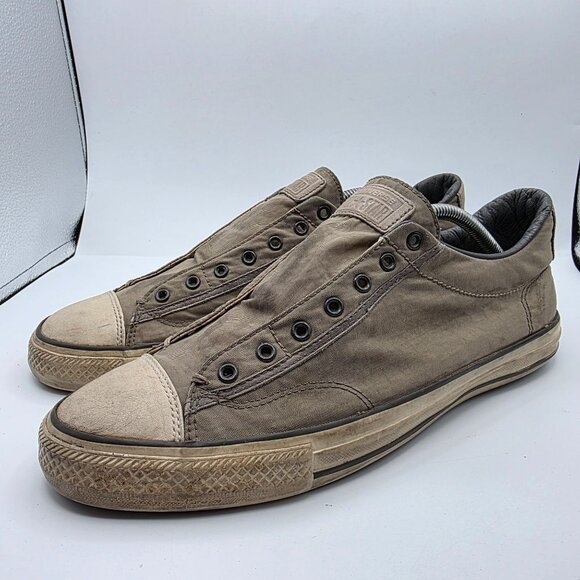 Converse x John Varvatos Mens Size 11 Gray Laceless Slip On Sneakers 153901C - Picture 4 of 13